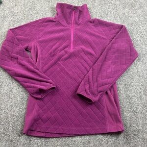 COLUMBIA Women’s 1/4 Zip Purple/pink Lightweight Fleece Pullover size: Small